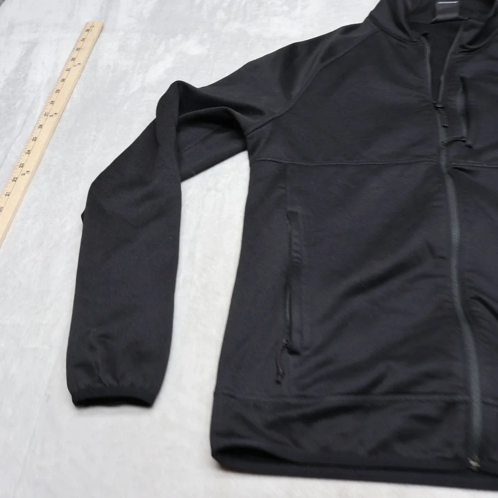 North Face Jacket Mens Medium Black Fleece Canyonlands Full Zip Outdoor Hiking